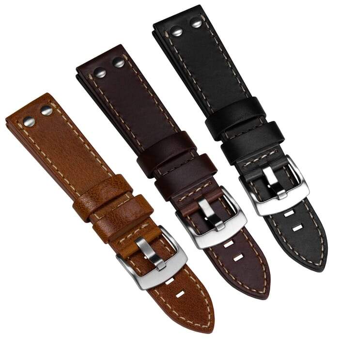 Aldergrove Aviation Leather Watch Strap