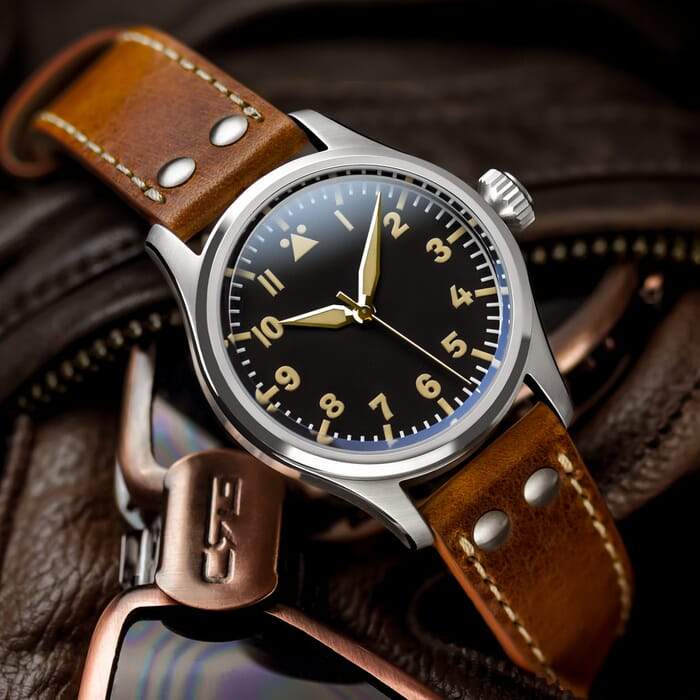 Aldergrove Aviation Leather Watch Strap