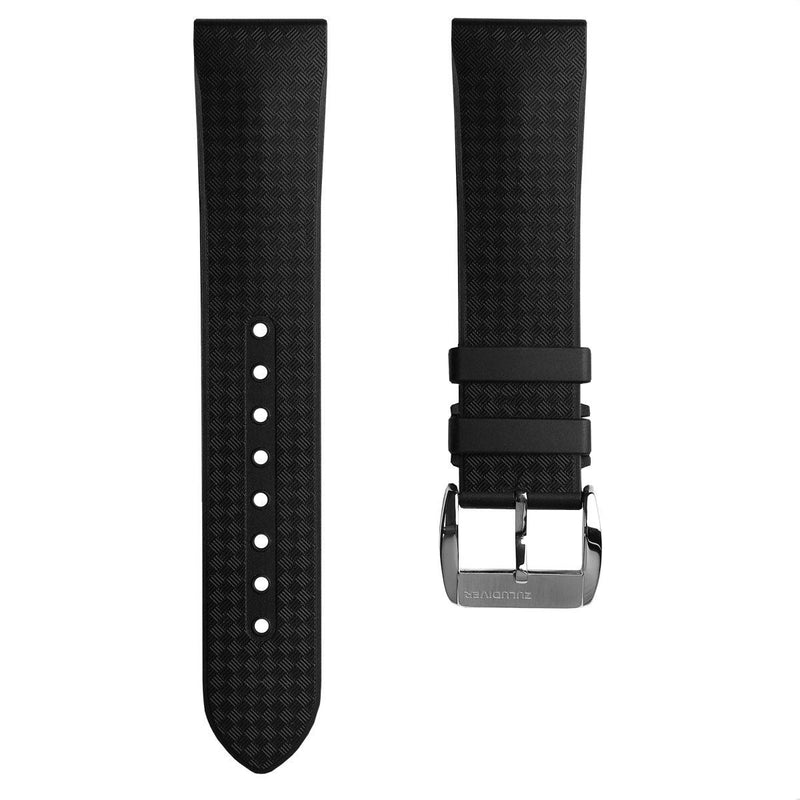 ZULUDIVER Tropic Padded Rubber Watch Strap